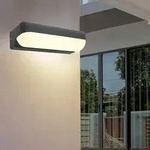 Au&szlig;enleuchte Wandlampe LED Gartenlampe IP54 leuchtet abw&auml;rts Anthrazit 1...