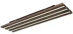Deckenlampe Deckenleuchte Holzleuchte Wohnzimmerlampe braun LED L 80 cm