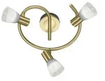 Klassischer 18W LED Spot Strahler Chalet Messing matt Licht TRIO 871090308