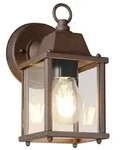 Au&szlig;enwandlampe Laterne Haust&uuml;rlampe Alu rost Gartenleuchte Fassadenlampe 22,5 cm