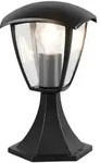 Au&szlig;ensockelleuchte Wegeleuchte Gartenleuchte Aluminium schwarz E27 IP44 H 30 cm