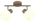 Deckenleuchte Deckenlampe Deckenstrahler kaffeefarben Wohnzimmerleuchte Glas...