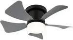 LED Ventilator Deckenventilator Fernbedienung Tageslichtlampe L&uuml;fter grau...