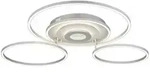 LED Deckenlampe Deckenleuchte Wohnzimmerlampe dimmbar Silber Metall L 99,2 cm