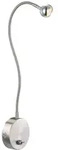 Hochwertige LED Wandleuchte nickel matt, satiniert chrom 3W Globo SERPENT...