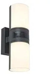 LED Au&szlig;enwandleuchte Bewegungsmelder Anthrazit Aluminium Spots verstellbar IP54