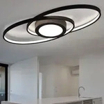 LED Design Decken Lampe anthrazit Switch Dimmer Wohn Zimmer Ring Design Leuchte