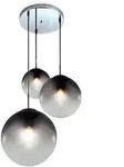 Chrom Decken Pendel Leuchte Wohn Zimmer Beleuchtung Glas Kugel Lampe rauch Globo