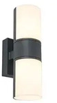 LED Au&szlig;enwandleuchte Wandlampe Dunkelgrau Aluminium Fassadenlampe IP54 H 24,5 cm