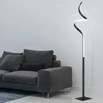 LED Steh Lampe Touch DIMMER Wohn Zimmer Beleuchtung Beistell Leuchte schwarz matt