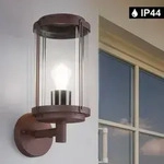 Design Au&szlig;en Wand Lampe ALU Laterne Terrassen Grundst&uuml;ck Strahler Leuchte rost Trio