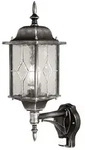 Wandleuchte Au&szlig;enleuchte Laterne Sensor Metall Glas H 53,2 cm 1 Flammig schwarz