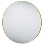 Wandspiegel Flurspiegel Dekospiegel gold rund Schlafzimmerspiegel B 80 cm