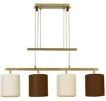 Pendelleuchte H&auml;ngelampe K&uuml;chenleuchte Esszimmerlampe Messing-Matt L 86 cm