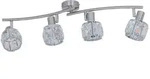Spotleiste Deckenleuchte Spotlampe Glas Kristalle E14 4-Flammig Wohnzimmerlampe