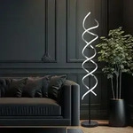 LED Stehleuchte dimmbar schwarz Stehlampe Beistellleuchte Wohnzimmerlampe,