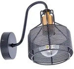Wandleuchte Wandlampe Flurleuchte Schlafzimmerlampe Metall Schwarz H 23 cm