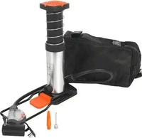 Minifu&szlig;pumpe mit analogem Manometer inkl. Satteltasche
