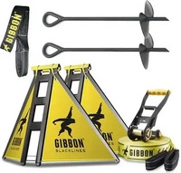 GIBBON Independence Kit Classic, Slackline-Garten-Set, 6-tlg