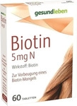 PZN-DE 04985234, Gehe Gesund Leben Biotin 5 mg N 60 Tabletten - F&uuml;r Haut Haare