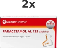 PZN-DE 03295065, Aliud Paracetamol AL 125 mg 10 S&auml;uglingsz&auml;pfchen - Bei Schmerzen