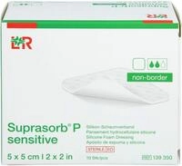 Lohmann & Rauscher GmbH & C Suprasorb P Sensitive Pu-Schaumv.Non-Bor.5 X 5 cm 10 Stk