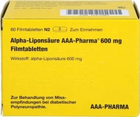 PZN-DE 12415982, AAA Pharma Alpha Lipons&auml;ure Aaa- Pharma 600 mg Filmtablett - Bei