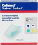 BSN medical GmbH Cutimed Sorbion Sorbact Wundauflage 10x10 cm - 12 Kompressen