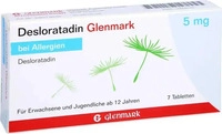 PZN-DE 16605320, Desloratadin Glenmark 5 mg 7 Tabletten - Bei Allergien, Grundpreis: