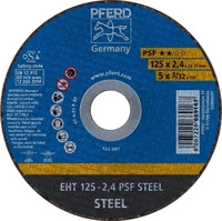 PFERD TOOLS Trennscheibe EHT 125x2,4x22,23 mm gerade Universallinie PSF STEEL f&uuml;r