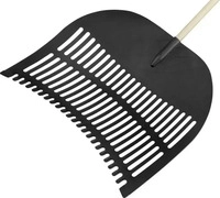 Flora Laubschaufel 70 x 60 mm PP schwarz, D&uuml;lle 28 mm