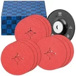 PFERD TOOLS Fiberscheiben-Set 10-tlg. Keramikkorn &Oslash; 125 mm CO-COOL36,60,80 mit