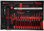 KS Tools Hammer- / und Mei&szlig;el-Satz in Schaumstoffeinlage, 22-tlg.