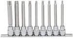 KS Tools 3/8 CHROMEplus Bit-Stecknuss-Satz TX, lang, 9-tlg T20-T60