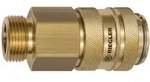 Riegler Schnellverschlusskupplung NW 19, Messing blank, G 3/4 AG