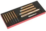 Bahco Fit&Go 1/3 Schaumstoffeinlage Satz Hammer/Flachmei&szlig;el/Splintentreiber -