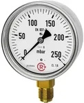 Riegler Kapselfedermanometer, G 1/2 radial unten, 0 - 40 mbar, &Oslash; 100, Art.Nr....