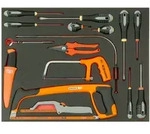 Bahco Fit&Go 3/3 Schaumstoffeinlage mit Werkzeugsatz Schraubendreher und