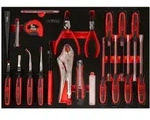 KS Tools Schraubendreher- / und Zangen-Satz in Schaumstoffeinlage, 32-tlg.