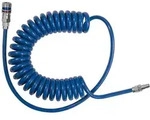 Riegler Spiralschlauch-Sicherheitskupplung-Set, PUR, Schl.-&Oslash; 10x6,5, 2,0 m