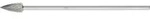 PFERD TOOLS Hartmetall Fr&auml;sstift Spitzbogen SPG &Oslash; 12x25 mm Schaft-&Oslash; 6x150mm...