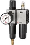 Riegler Wartungseinheit 2-tlg. &raquo;FUTURA-mini&laquo;, Metallbe., Stand.mano., G 1/4, 0,1-4,