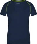 James & Nicholson Funktions-Shirt Damen JN495 Gr. L navy/bright-yellow