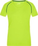 James & Nicholson Funktions-Shirt Damen JN495 Gr. S bright-yellow/bright-blue