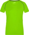 James & Nicholson Funktions-Shirt Damen JN495 Gr. L bright-green/black