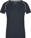 James & Nicholson Funktions-Shirt Damen JN495 Gr. L black/white