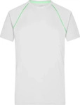 James & Nicholson Funktions-Shirt Herren JN496 Gr. S white/bright-green