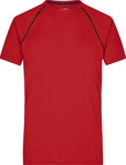 James & Nicholson Funktions-Shirt Herren JN496 Gr. S red/black