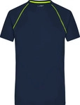 James & Nicholson Funktions-Shirt Herren JN496 Gr. L navy/bright-yellow