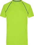 James & Nicholson Funktions-Shirt Herren JN496 Gr. S bright-yellow/bright-blue